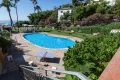 La zona común con piscina